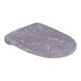 thumbnail image 2 of Yanerim Solid Color Toilet Lid Cover Ultra Plush Elastic Band Non-Slip Material Washable Universal Fit Toilet Cover Bathroom Accessory, 2 of 8