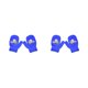thumbnail image 2 of Guardurnaity 1 par de manoplas para niños pequeños, cómodas, adorables, pequeñas cubiertas para los dedos que mantienen el calor con patrones de Azul 2Conjunto, 2 of 6