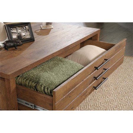 Sauder New Grange Storage Coffee Table in Vintage Oak ...