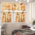 thumbnail image 2 of Yellow Butterfly Curtains for Kitchen Windows 3 Piece Small Kitchen Window Curtains Over Sink Kitchen Window Curtains for Cafe Bathroom Living Room, 2 of 6