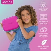 Bentgo Chill Kids Leak-Proof Lunch Box - 4-Compartment Bento Box with Built-In Ice Pack, 3.3 Cup Capacity, PFAS & BPA-Free, Microwave & Dishwasher Safe, Ideal Size for Ages 3 to 7 (Fuchsia/Teal)