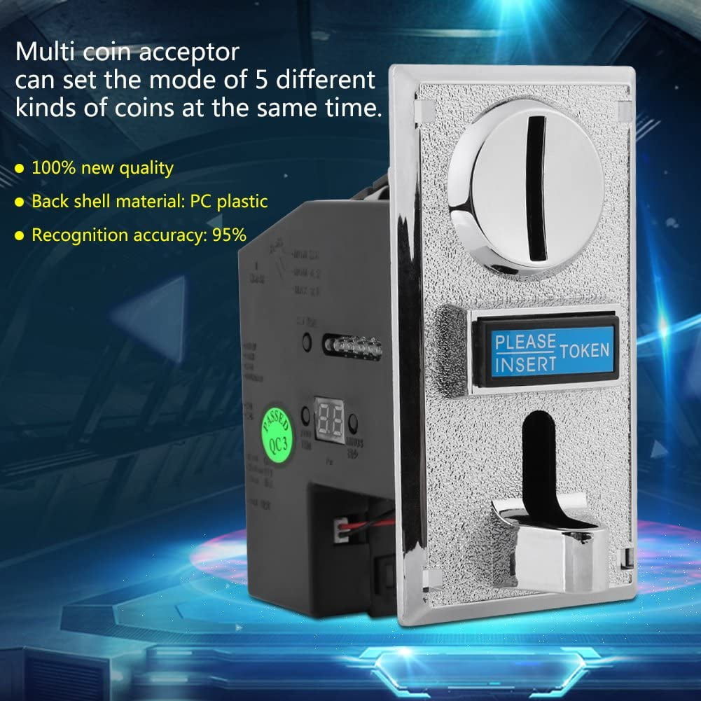 Multi coin acceptor support 1-8 kinds of coins for Arcade Slot vending machines