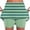 Green, variant on DailyTrove Women Striped Skort Casual High Waist Athletic Skirt with Built-in Shorts