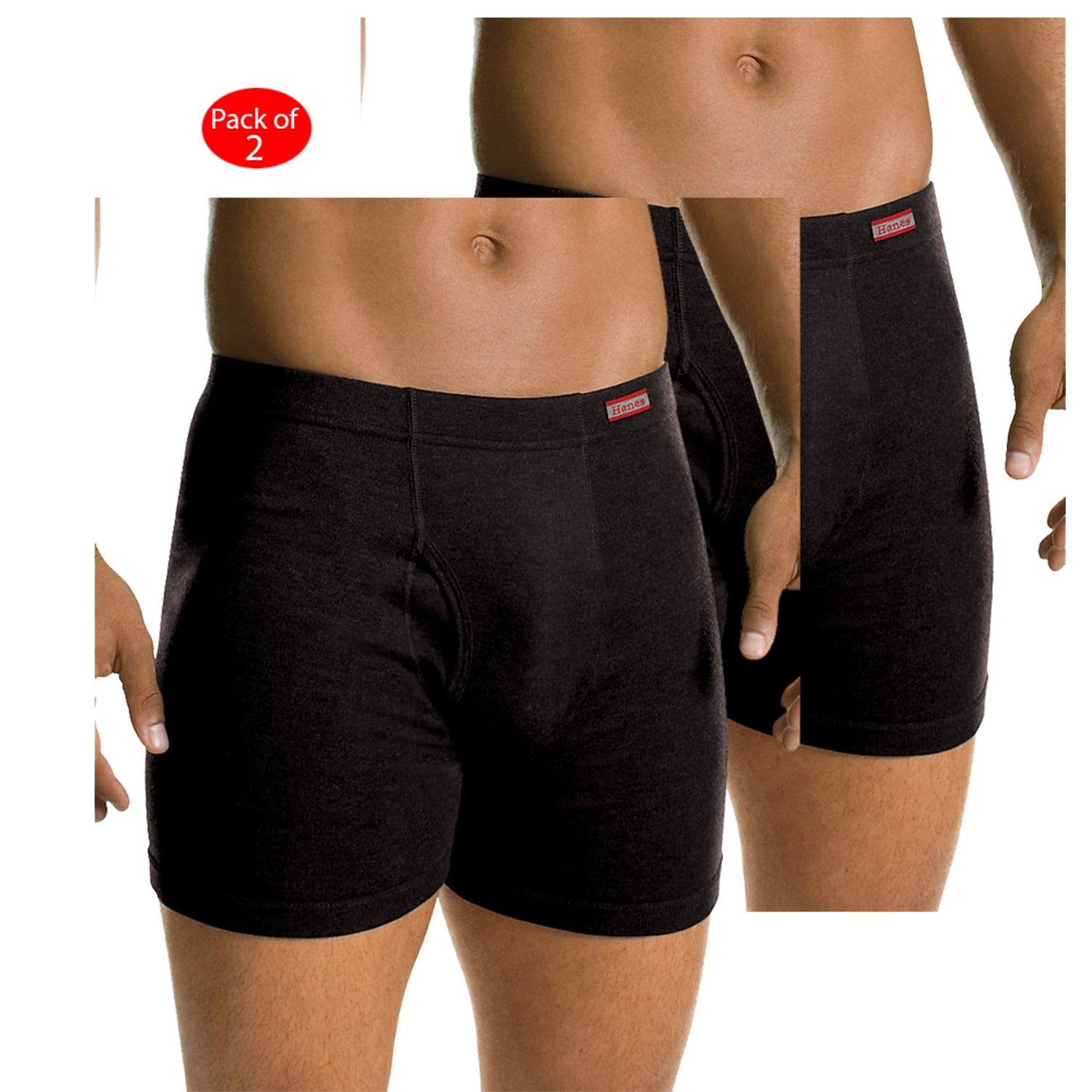 Hanes Hanes Men's TAGLESS; No Ride Up Boxer Briefs with Comfort Soft