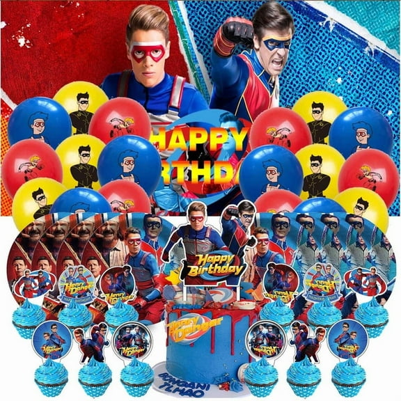Henry Danger Balloons Party Supplies Decor Tableware Birthday Cake Topper Decorations Banner Backdrop