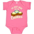 thumbnail image 3 of Inktastic Hanukkah Funny Here for Latkes Boys or Girls Baby Bodysuit, 3 of 5