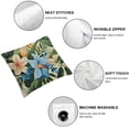 thumbnail image 4 of SHANXI Throw Pillow Covers Flowers Botanical Print Cushion Cover Soft Pillow Cases for Home Sofa Bed Chair Car Office Decorative 18x18in, 4 of 5
