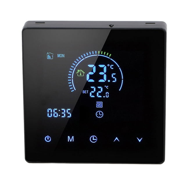 Smart Thermostat, LCD Touch Screen Programmable Digital Thermostat For Electric Floor Heating Systems, APP Control Indoor Constant Temperature Controller For Home, Office, Hotel