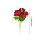 thumbnail image 3 of Ramos De Plástico 1 ramo de flores artificiales de plástico multicolor de 33 m con rosas artificiales realistas para la decoración del hogar y la oficina (multicolor). Rkxzt, 3 of 8