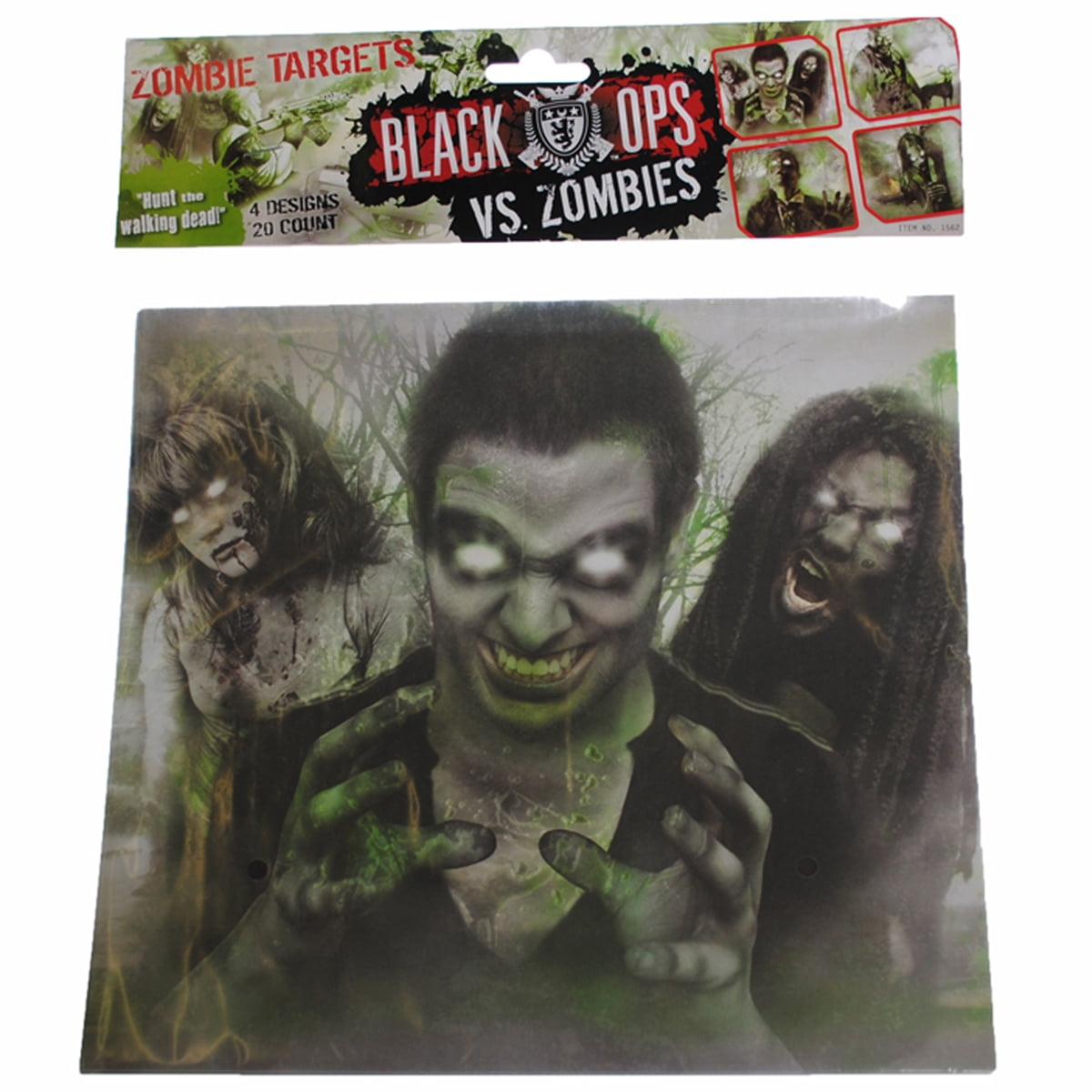 12 Zombie Paper Shooting Targets.