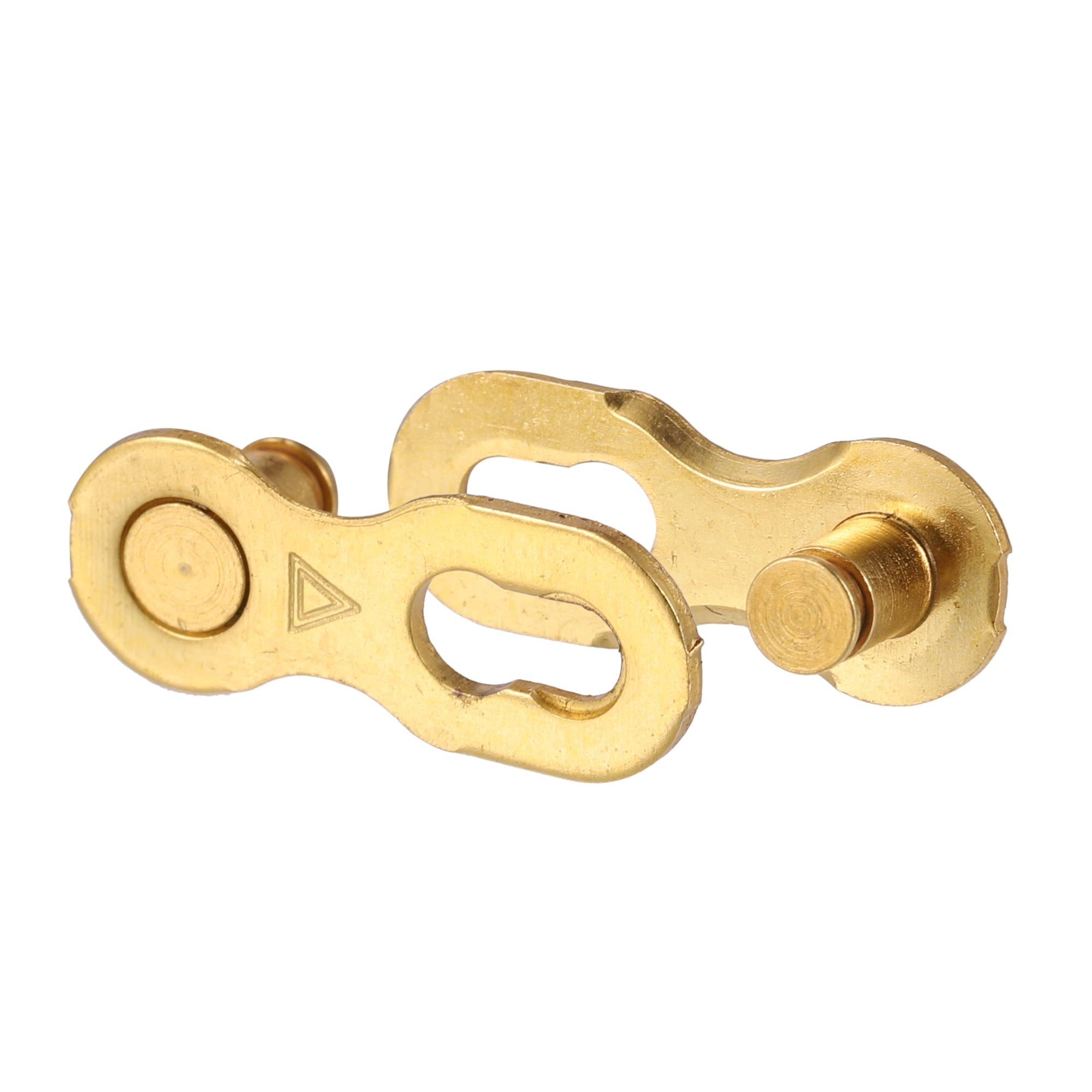 Unique Bargains Chain Master Link Connectors Bicycle Missing Link Gold 4pairs
