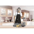 thumbnail image 3 of Evago 12 Pack Plain Bib Aprons With 2 Pockets - Black Unisex Commercial Apron Bulk, 3 of 4