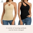 thumbnail image 5 of Joyshaper Seamless Halter Neck Shaping Tank Top Fitted Sleeveless Cami Top Shapewear Tank Tops for Women, 5 of 6