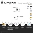 thumbnail image 7 of Kingston Brass KB6347ALTO Restoration Single-Handle Pressure Balanced Tub Faucet in Brushed Brass, 7 of 7