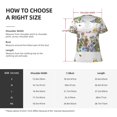 thumbnail image 4 of Uemuo Herbs and Wildflowers Drawing Women's Deep V-Neck Low Cut Tops - Casual Loose Fit with Stainless Steel Loop, Soft, Breathable, Perfect for Office, Travel, and Daily Wear-X-Large, 4 of 5