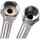 thumbnail image 4 of Conector de línea de suministro de grifo G1/2 hembra x G1/2 macho 16 pulgadas de longitud 304 manguera de acero inoxidable 2 piezas esquí esquí Gafas de esquí, 4 of 5