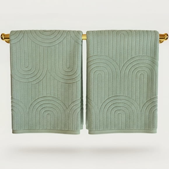 Toallas de mano KIBAGA, 2 unidades, 100 % algodón, 71 x 39 cm, suaves