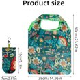 thumbnail image 2 of Lot de 4 Sacs d'Épicerie Réutilisables, Grands 50 Lb Sacs Fourre-Tout d'Épicerie Pliables Réutilisables en Nylon, Lavables à la Machine Durables (Nylon Coloré), 2 of 7