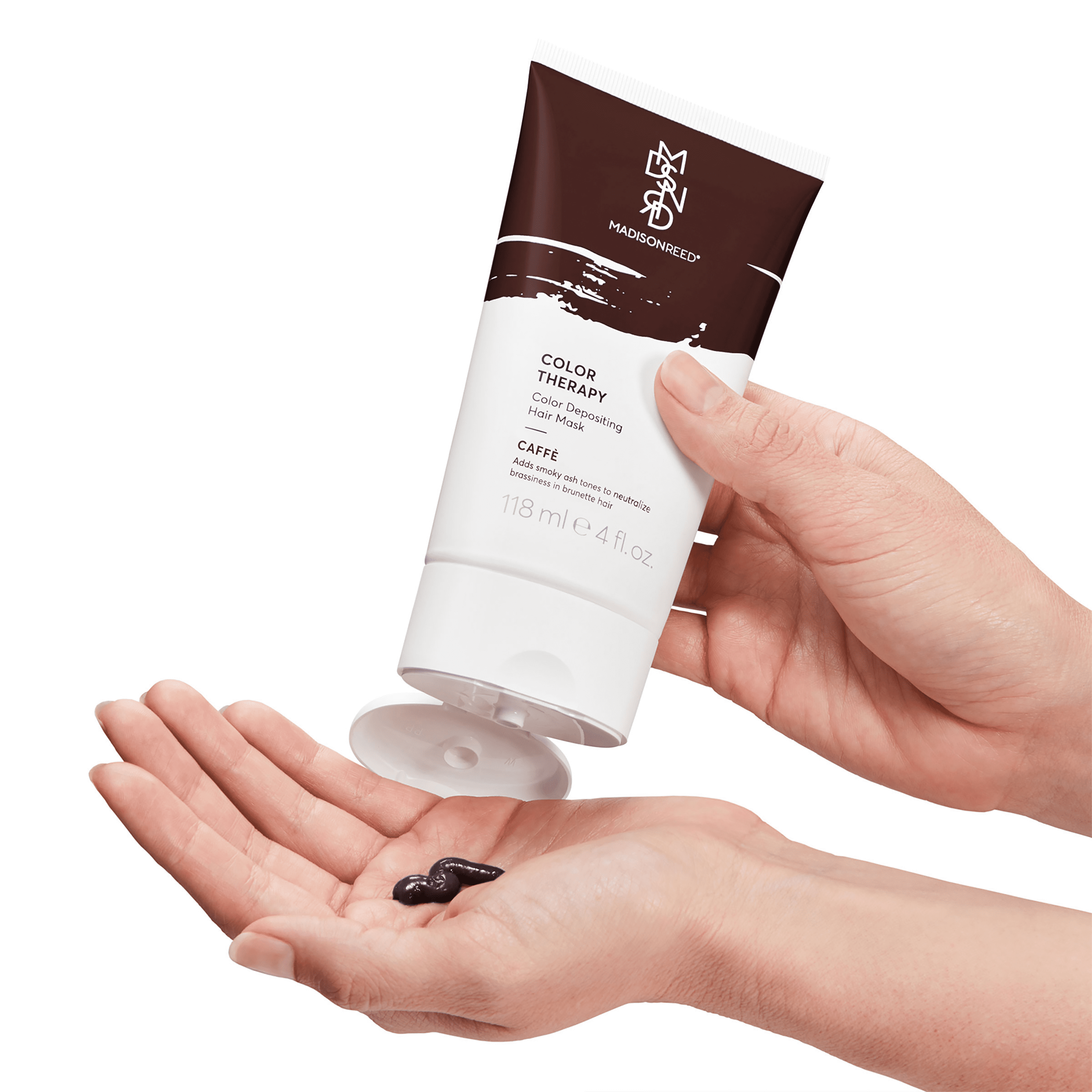 (2 pack) Madison Reed Color Therapy Hair Mask for All Hair Types, Color Depositing, Caffe, 4 oz