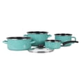 thumbnail image 2 of Batería de Cocina Ekco Acero Esmaltado para Inducción Menta 5 Pzas, 2 of 9