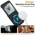 thumbnail image 4 of Allytechgroup Magnetic Case for Samsung Galaxy Z Flip 7 with Screen Protector, Wireless Charging Support 360 Rotating Stand Anti-Scratch Rugge Bumper Phone Case for Galaxy Z Flip7, Black, 4 of 7