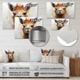 thumbnail image 4 of Designart "Alpaca Inquiring Gaze" Animals Metal Art Living Room, 4 of 5