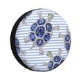thumbnail image 1 of Balery Turtle with Blue Stones Cubiertas para Neumáticos - Protector Resistente para Neumáticos de Camioneta, SUV, Remolque, Camper y RV-14 inch, 1 of 6
