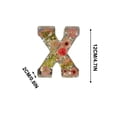 thumbnail image 3 of Floral Night Light with Flower Letter Resin Lamp, Decorative Bedside Table Light for Home Decor, Nursery, Living Room, Gift Idea, Warm White LED, Plug in, Romantic Ambiance Lighting, 3 of 5