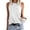 White, variant on Sherrylily Womens Crew Neck Tank Tops Casual Loose Fit Sleeveless Shirt S-2XL