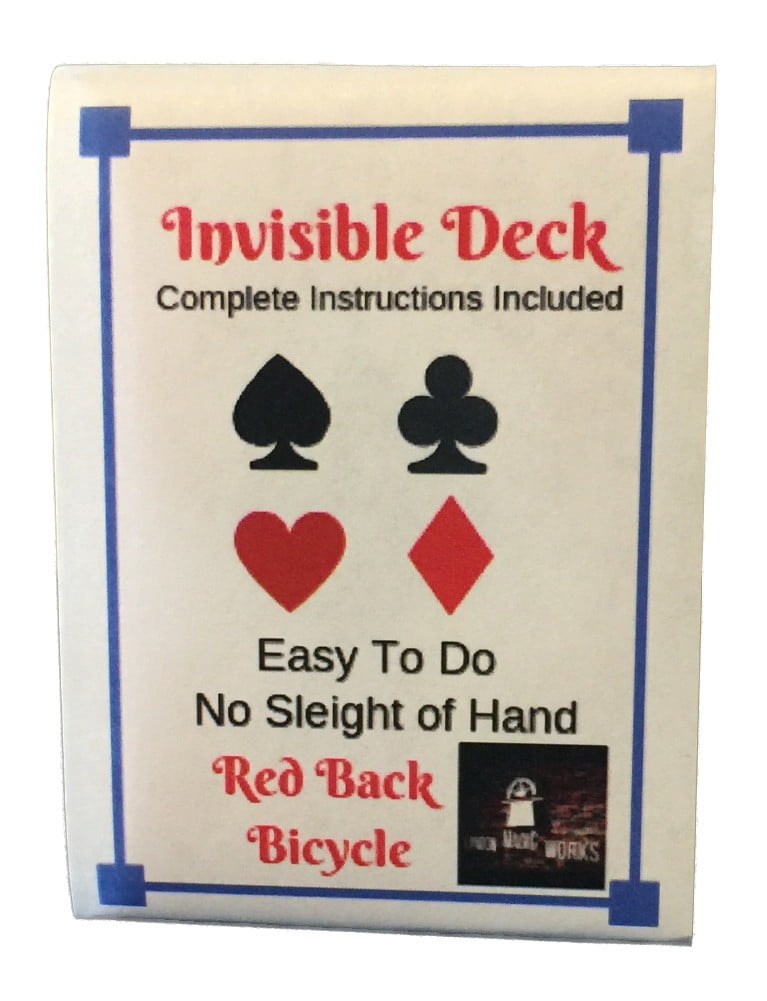 INVISIBLE DECK CARD TRICK Magic & Party Tricks RED BICYCLE 