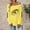 Yellow, variant on Women's Sweatshirts Rugby Graphic Print One Shoulder Relax Fit Pullover Long Sleeve Winter Fall Tunic Fashion Y2K Tops