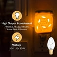 thumbnail image 3 of Simba Lighting C7 7W Replacement Bulb Clear Candle Shape 120V, E12 Candelabra Base, 2700K, 6-Pack, 3 of 10