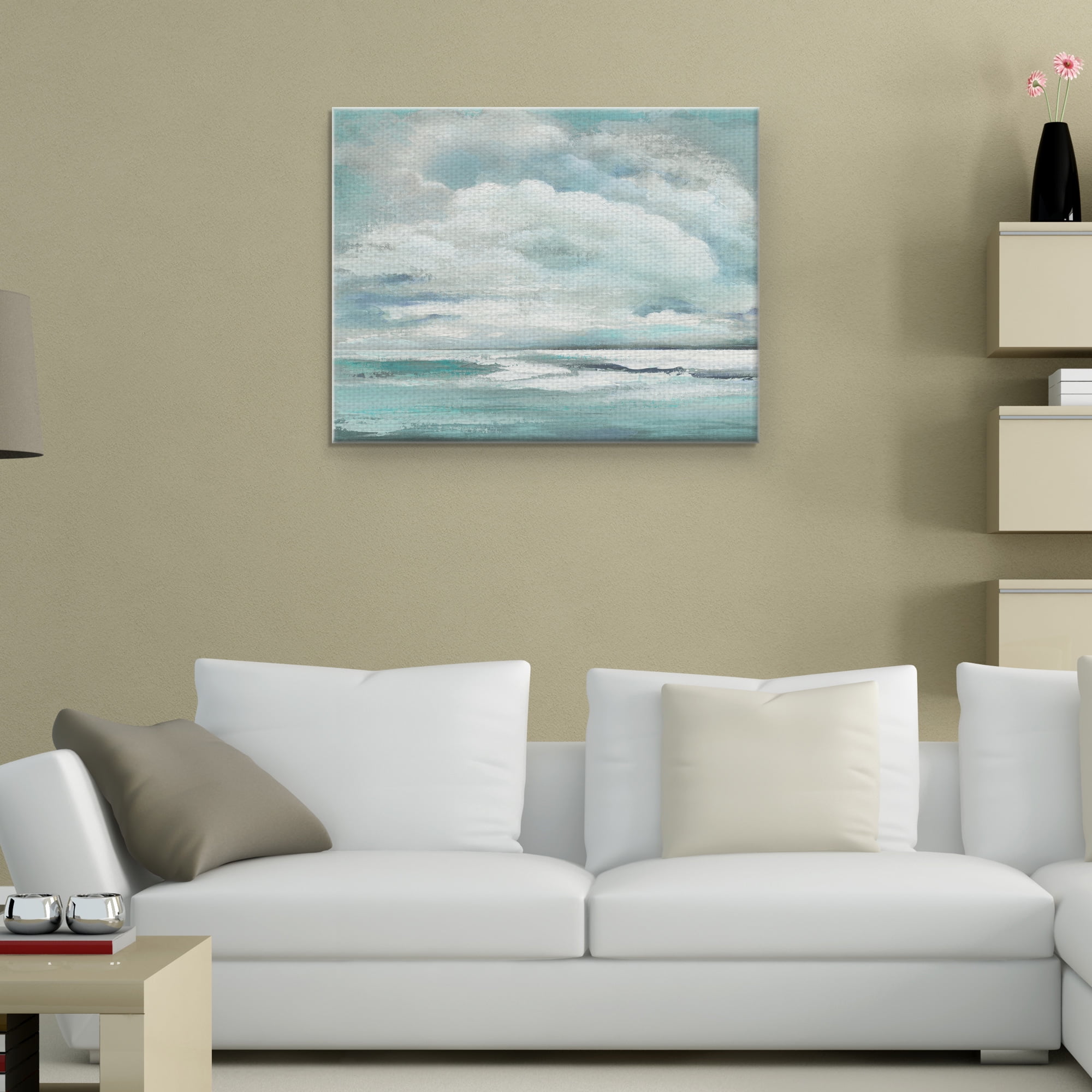 Billowing Clouds by Janet Tava Wrapped Canvas Painting Art Print