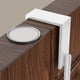 thumbnail image 5 of Organizador de puerta sin taladros con 5 ganchos para abrigos y estante para dormitorio, armario, entrada, solución para ahorrar espacio sobre la puerta Aestivo | Blanco | AESTIVO, 5 of 7