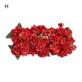 thumbnail image 2 of Artificial Flower with Green Leaves Realistic Artificial Rose Flower Row T Stage Decor Wall Arrangement Supplies-H, 2 of 8
