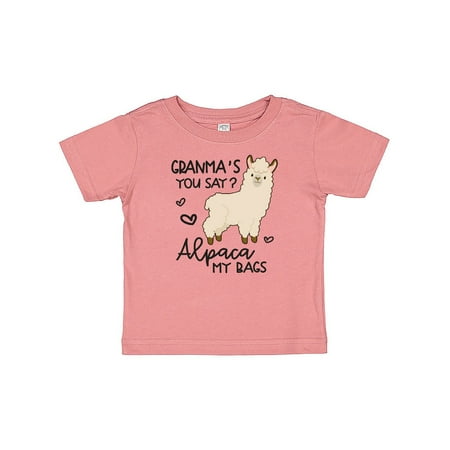 

Inktastic Granma s You Say Alpaca My Bags Gift Baby Boy or Baby Girl T-Shirt