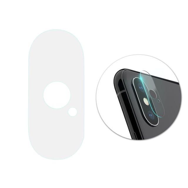 2 protectores de lente de cámara para iPhone X, protectores de vidrio templado para Apple iPhone X, cubierta de pantalla de vidrio para cámara, película protectora.