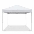 thumbnail image 1 of Tente à Auvent Escamotable – Installation Instantanée 9 X 9 Pi – une Personne – Abri Commercial Robuste – Toit Imperméable – Hauteur Ajustable – Sac à Roulettes et Sacs de Sable – Plage, Marchés et Événements – Blanc, 1 of 2