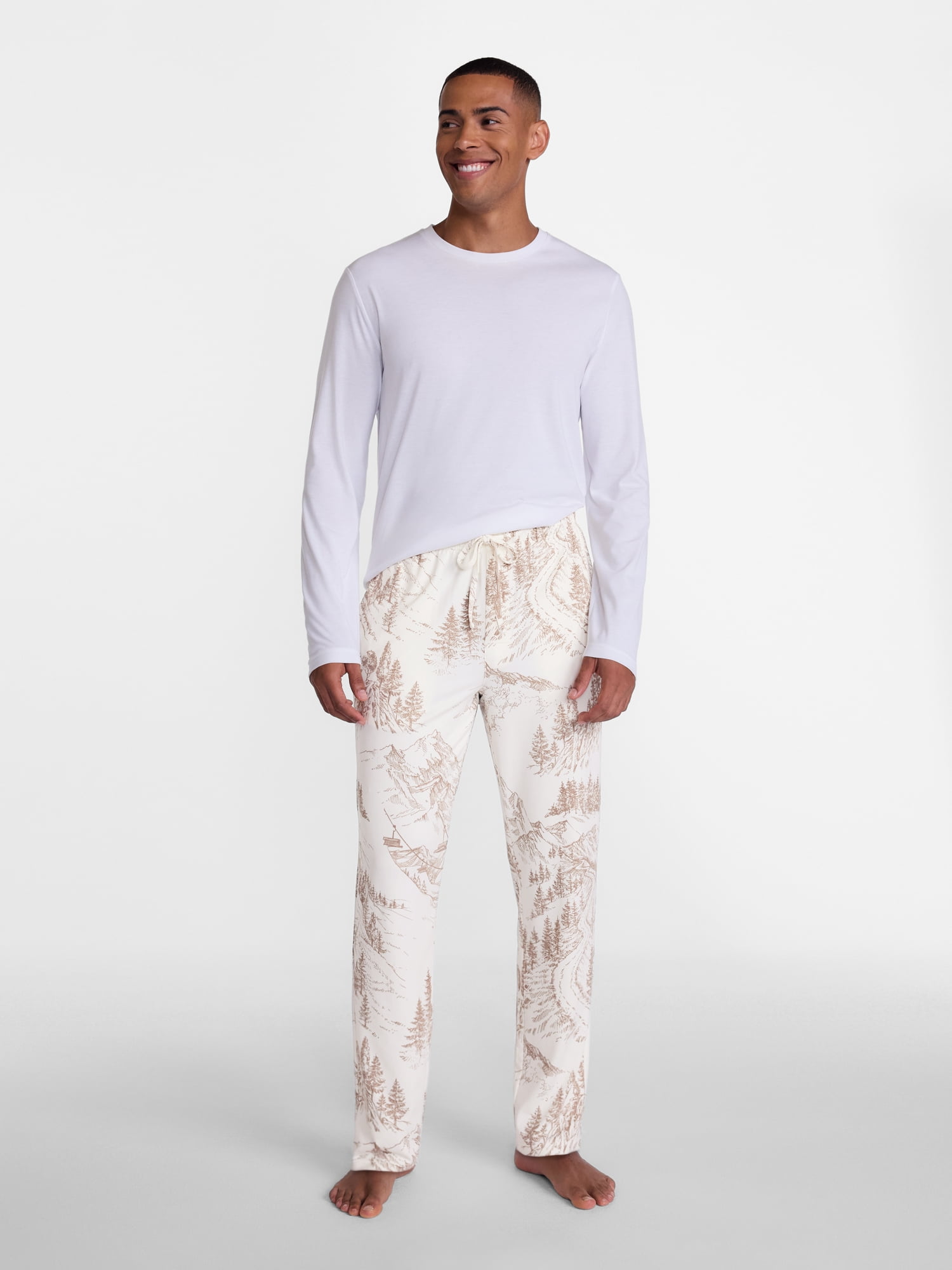 Men's Christmas Print Fleece Sleep Pants from Holiday Time, Sizes S-2XL