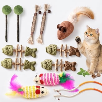 Multipet, Cat Wand, Lamb Chop with Refillable Catnip, 12 inch