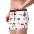 thumbnail image 4 of Disketp Heartbeat Symbol Men'S Boxer Briefs,Soft And Breathable Cotton Underwear With Comfortflex Waistband, 4 of 8