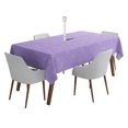 thumbnail image 1 of Vargottam Indoor/OutdoorTablecloth58x58 Inch SquareTablecloth with Umbrella Hole and Zip- Waterproof PatioTableCloths- TableCovers for Backyard RectangularTable- Dusty Violet, 1 of 5