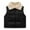 Black, variant on Fauean Toddler Boys Girls Solid Winter Button Coat Jacket Vest Thicken Warm Outwear Black Size 90