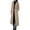 Khaki, variant on Winter Overcoat Solid Color Mid-calf Length Formal Long Sleeves Wear-resistant Keep Warm Business Double-breasted Coat Lady Coat for Prom