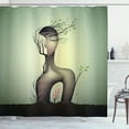 thumbnail image 1 of Ambesonne Feminist Shower Curtain, Surrealist Woman Shape, 69"Wx84"L, Multicolor, 1 of 3