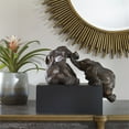 thumbnail image 3 of Uttermost Figurines de Pachydermes Ludiques en Bronze Antique, 3 of 3