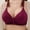 A_ Wine, variant on Fashion SMihono Sexy Push Up Bras for Women Full Support No Underwire Bras Soft Seamless Padding Lift Up Everyday Bra 2025 Purple XL