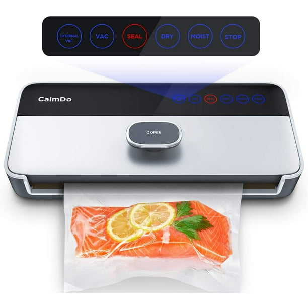 emmer krab Luxe CalmDo Food Sealer, Fully Automatic Vacuum Sealer Machine with One-Touch  Vacuum Air System, 6 Customized Modes LED Indicator Lights - Walmart.com