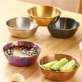 thumbnail image 3 of Compact and Stylish 4 Pcs Stainless Steel Dipping Bowls for Any Table Setting Silver, 3 of 8