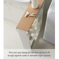 thumbnail image 4 of Yamazaki Home Rolling Storage Cart, Steel, Holds 26.4 lbs White, 4 of 7